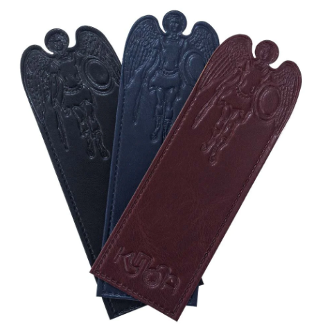 Закладка для книги з натуральної шкіри "Архангел Михаїл" колір на вибір, фото 1