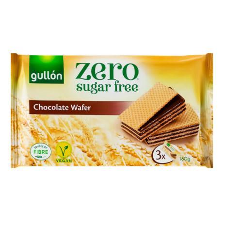Вафлі без цукру Diet Nature з шоколадним кремом 180г Gullon