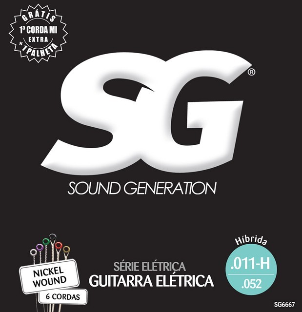 Sound Generation Струни SG 6667 для електрогітари Nickel Plated Steel HIbrid.011