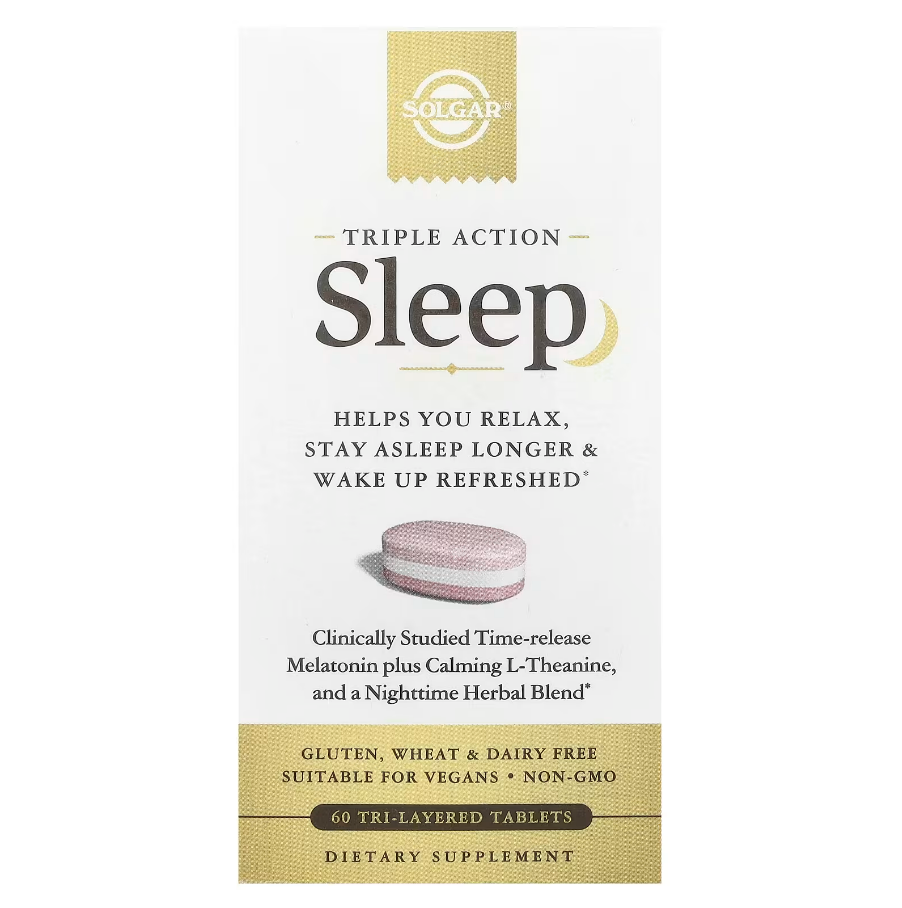 Sleep Triple Action Solgar 60 таблеток, фото 1