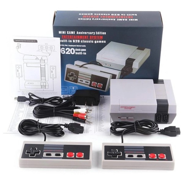 Ретро ігрова приставка Dendy NES 620 вбудованих ігор консоль 8 біт денді два джойстика, фото 1