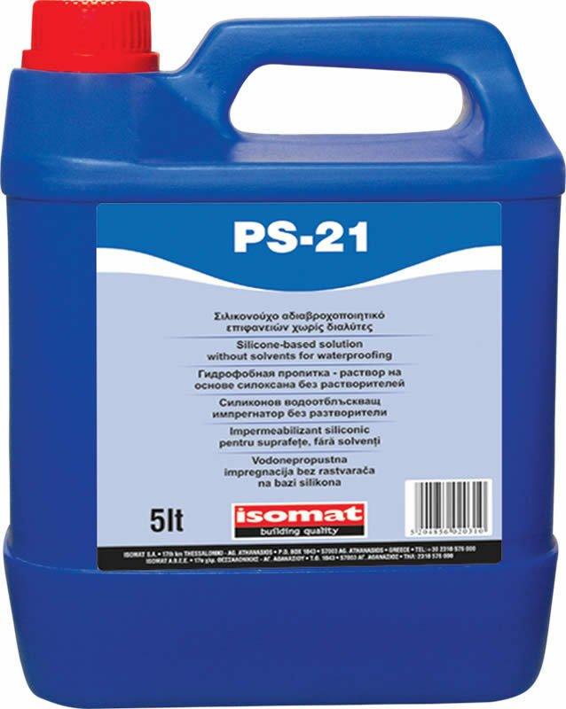 ПС-21/PS-21 — прозоре гідрофобне просочення на основі силуна-силокана 5 л