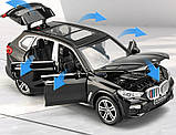 УЦІНКА! Масштабна модель автомобіля BMW X5 F15. Металева машинка. 1:32 чорна, фото 5