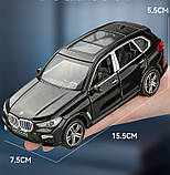 УЦІНКА! Масштабна модель автомобіля BMW X5 F15. Металева машинка. 1:32 чорна, фото 6