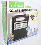 Портативна сонячна станція CCLAMP CL-12 30W з LED-ліхтарем, фото 7