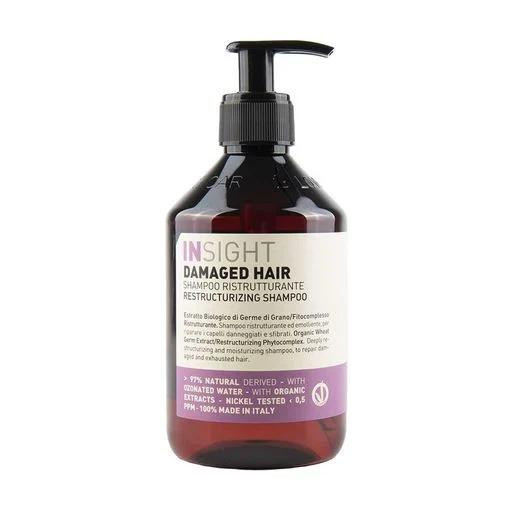 Відновлюючий шампунь Insight Damaged Hair Restructurizing Shampoo для пошкодженого волосся 400 мл, фото 1