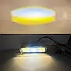 LED фара 30W 3D-лінза з чітким світловим кордоном 160х46 мм - біле та жовте світло, фото 8