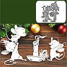 Ніж для створення вирубки із картона Миші NOZ054, фото 2