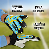 Воротарські рукавиці дитячі футбольні спортивні для воротаря дітей футболістів розмір 5 Hechpro (8198), фото 3