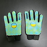 Воротарські рукавиці дитячі футбольні спортивні для воротаря дітей футболістів розмір 5 Hechpro (8198), фото 10