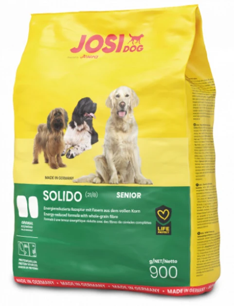 Josera JosiDog Solido сухий корм для малоактивних собак, птиця та мідії 900гр