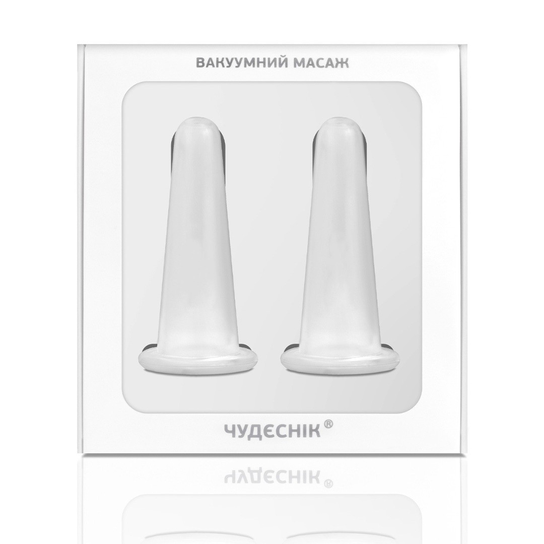 Вакуумні банки для масажу обличчя, Чудо банки 2 шт. / Уп., Банки масажні для обличчя | вакуумные банки