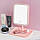 Косметичне дзеркало з Led-підсвіткою Makeup mirror with led light Рожевий, фото 3
