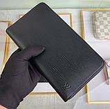 Чоловічий гаманець Louis Vuitton (60017-1) black, фото 3
