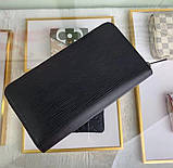 Чоловічий гаманець Louis Vuitton (60017-1) black, фото 5