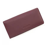Жіночий шкіряний зручний гаманець Marco Coverna (051) бордовий, фото 3