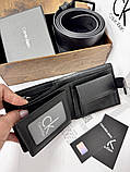 Чоловічий подарунковий набір ремінь і портмоне дерев'яній коробці СК (451), фото 8