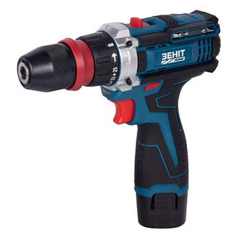 Шуруповерт акумуляторний 12В Зенит ЗПША-12/20 DFR Li-ion Шуруповерт двошвидкісний акумуляторний