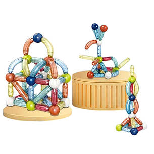 Конструктор магнітний 56 деталей 6623А, фото 1