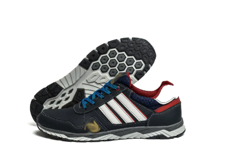Чоловічі шкіряні кросівки Adidas Tech Flex blue сині