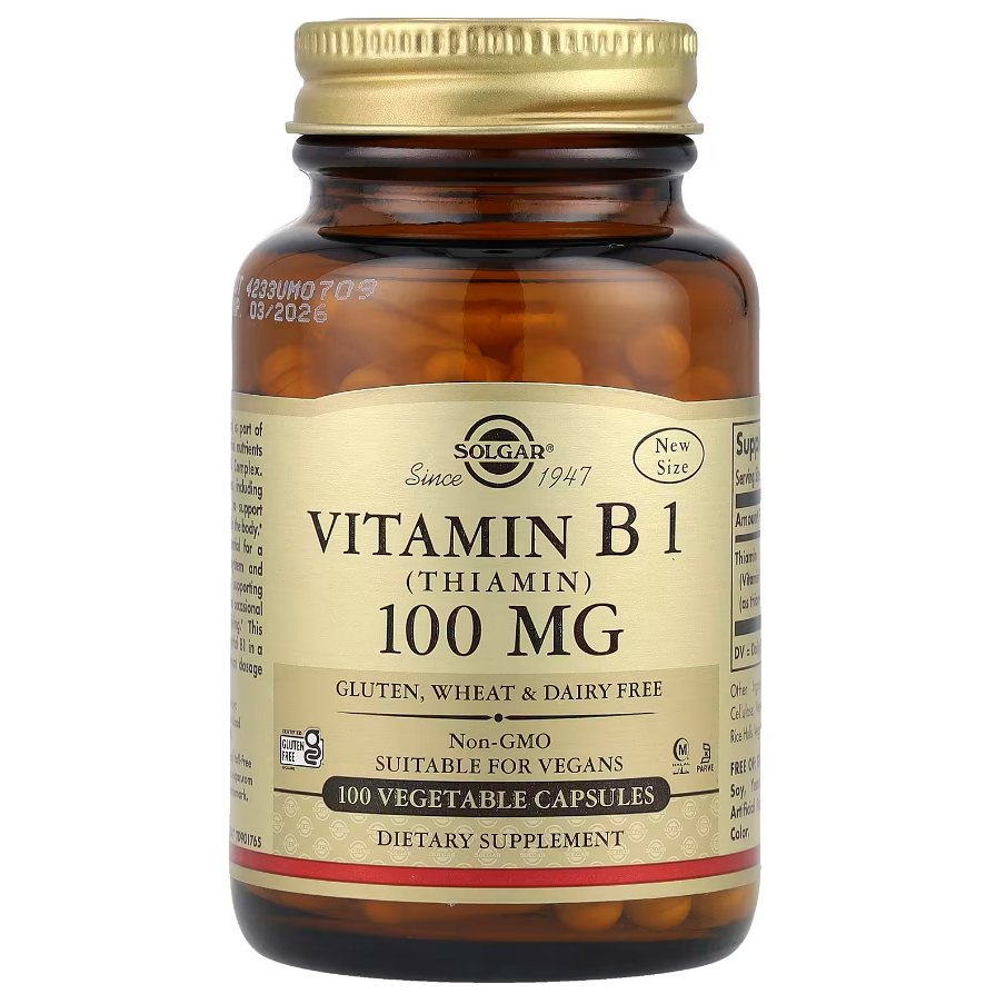 Vitamin B1 Solgar 100 мг 100 капсул