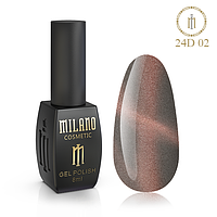 Milano Cosmetic гель-лак Котяче око Cat eyes 24D № 02 для нігтів, 8 мл