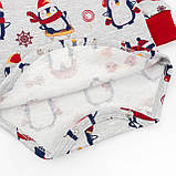 Боді новорічне з високою горловиною та начосом з пінгвінами Christmas penguin, фото 4