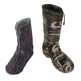 Підліткові молодіжні гумові чоботи для хлопчика з утеплювачем Verona Верона камуфляж розміри 36-41, фото 3