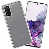 Силіконовий чохол для Samsung Galaxy S20 - Прозорий (із заглушками), фото 4