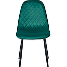 М'який стілець велюр для туалетного столика у кімнату з високою спинкою, м'які стільці для кухні вітальні, фото 2