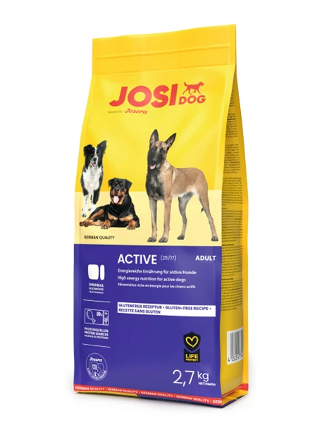 Сухий корм Josera JosiDog Active для активних собак, домашня птиця та зелені мідії 2.7 кг