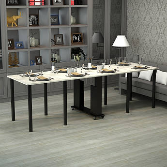 Стіл кухонний розкладний Діалог  Гамма стиль 190(1470(2750))х800