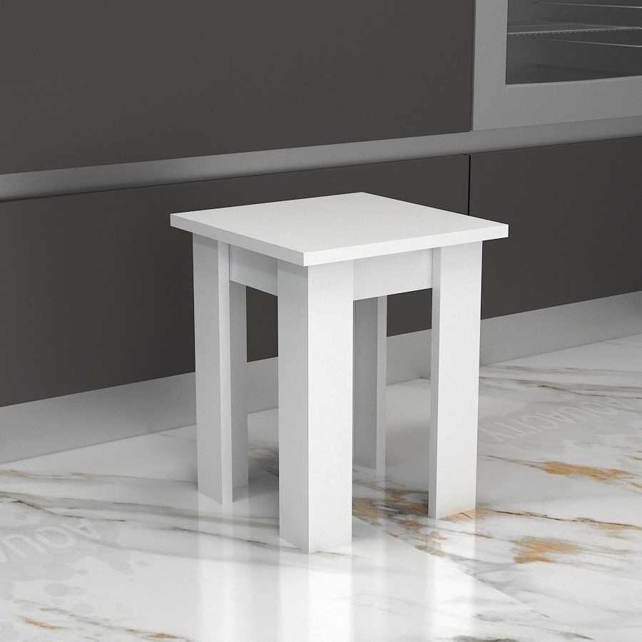 Табурет Білий 2шт (320x320x450) Білий Гамма стиль, фото 1