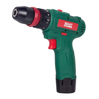 Шуруповерт акумуляторний Зеніт ЗША-12/15 DFR Потужний шуруповерт Li-Ion