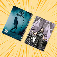 Блокнот А6 пружина 48 л. клітина Spiritbox 003