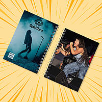 Блокнот А6 пружина 48 л. клітина Spiritbox 006