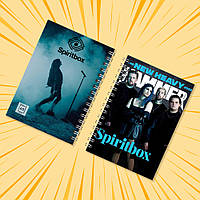 Блокнот А6 пружина 48 л. клітина Spiritbox 017