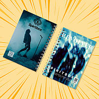 Блокнот А6 пружина 48 л. клітина Spiritbox 019