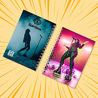 Блокнот А6 пружина 48 л. клітина Spiritbox 023