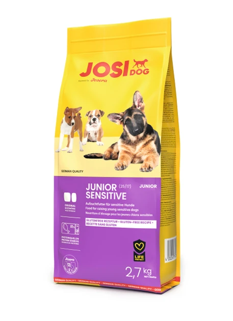 Сухий корм Josera JosiDog Junior Sensitive для цуценят від 2 міс із чутливим травленням, птах 2.7 кг