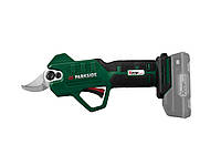 Секатор аккумуляторный, Секатор на аккумуляторе, Аккумуляторный секатор Parkside (Германия), NVA