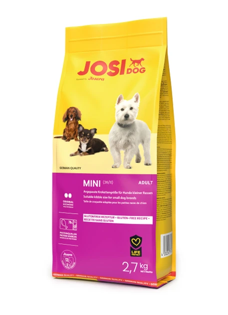 Сухий корм Josera JosiDog Mini для собак дрібних порід, домашня птиця, качка та мідії 2.7 кг