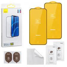 Захисне скло Baseus для iPhone 12 Pro Max (2шт) Full-Glass 0.3 mm , Black (SGAPIPH67N-KA01)