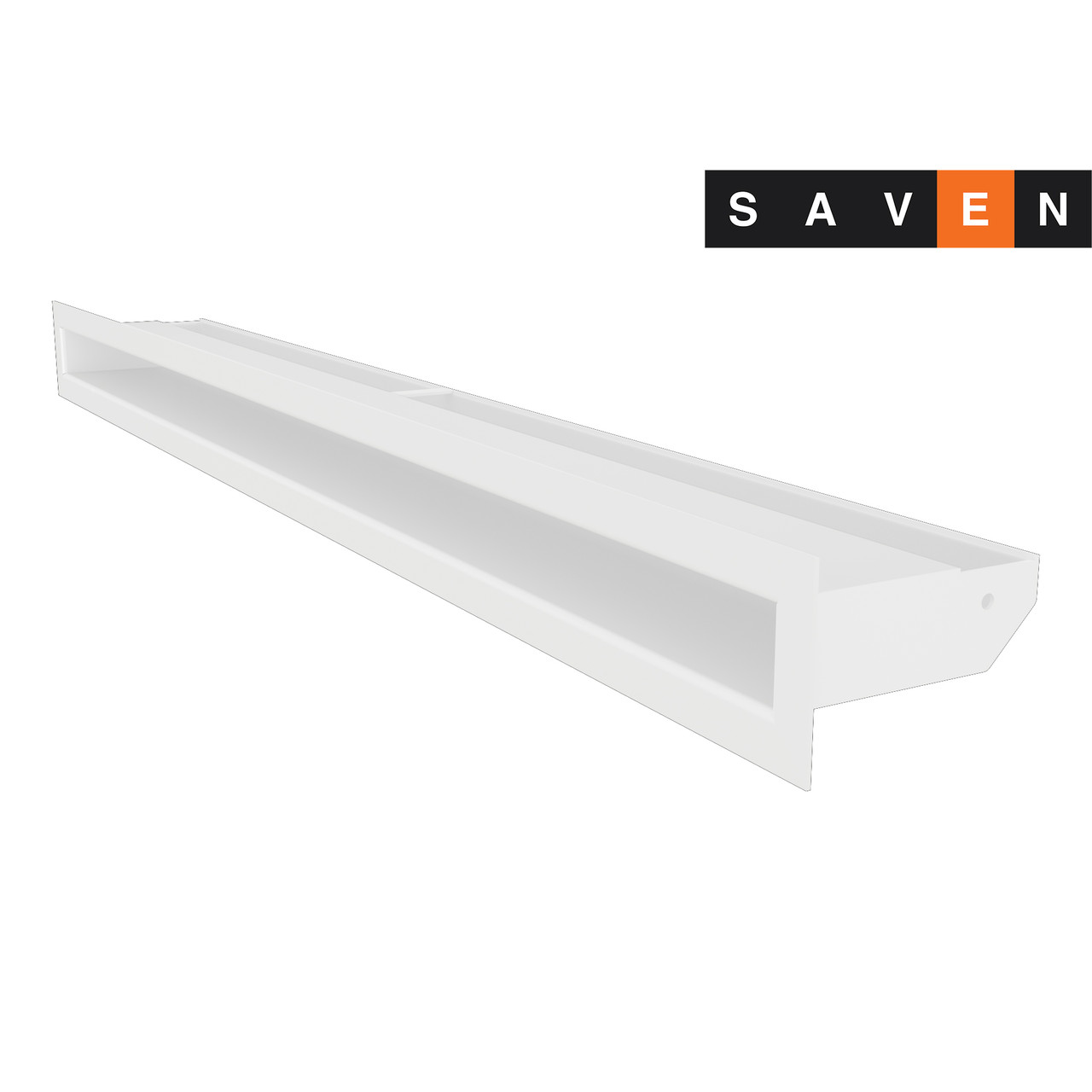 Вентиляційна решітка для каміна SAVEN Loft 60х800 біла, фото 1