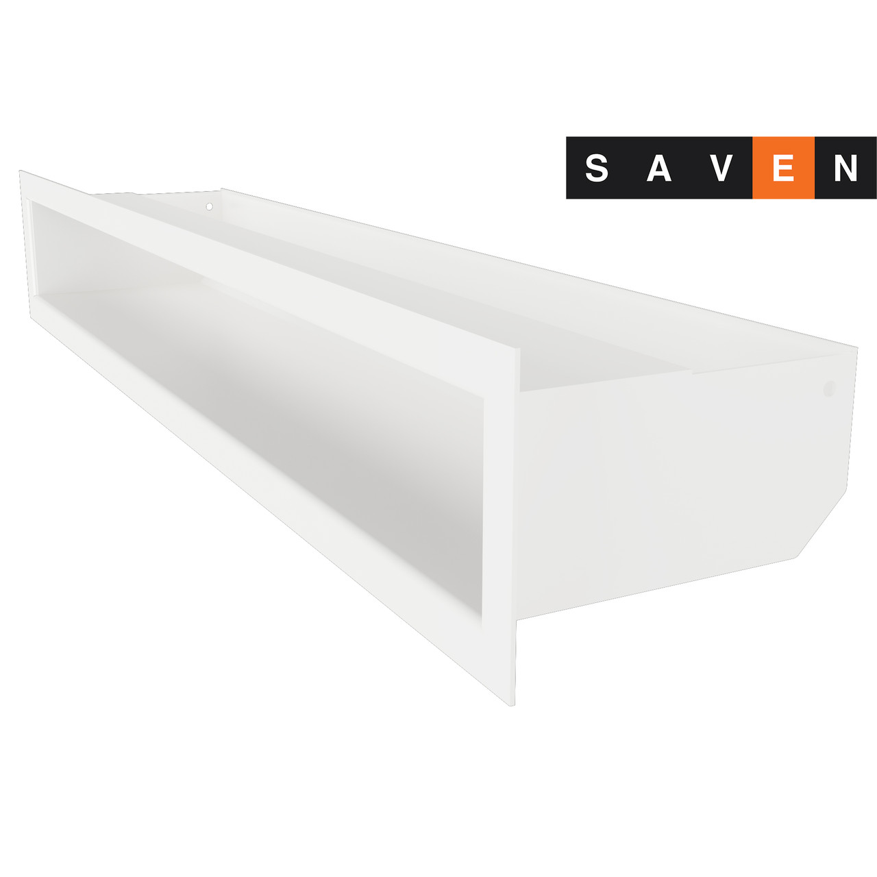 Вентиляційна решітка для каміна SAVEN Loft 90х600 біла, фото 1