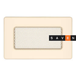 Вентиляційна решітка для каміна SAVEN 11х17 кремова