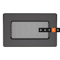 Вентиляційна решітка для каміна SAVEN 11х17 графітова