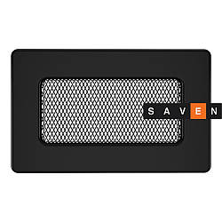 Вентиляційна решітка для каміна SAVEN 11х17 чорна