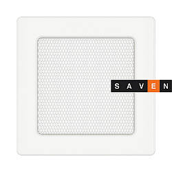 Вентиляційна решітка для каміна SAVEN 17х17 біла