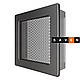 Вентиляційна решітка для каміна SAVEN 17х17 графітова, фото 2